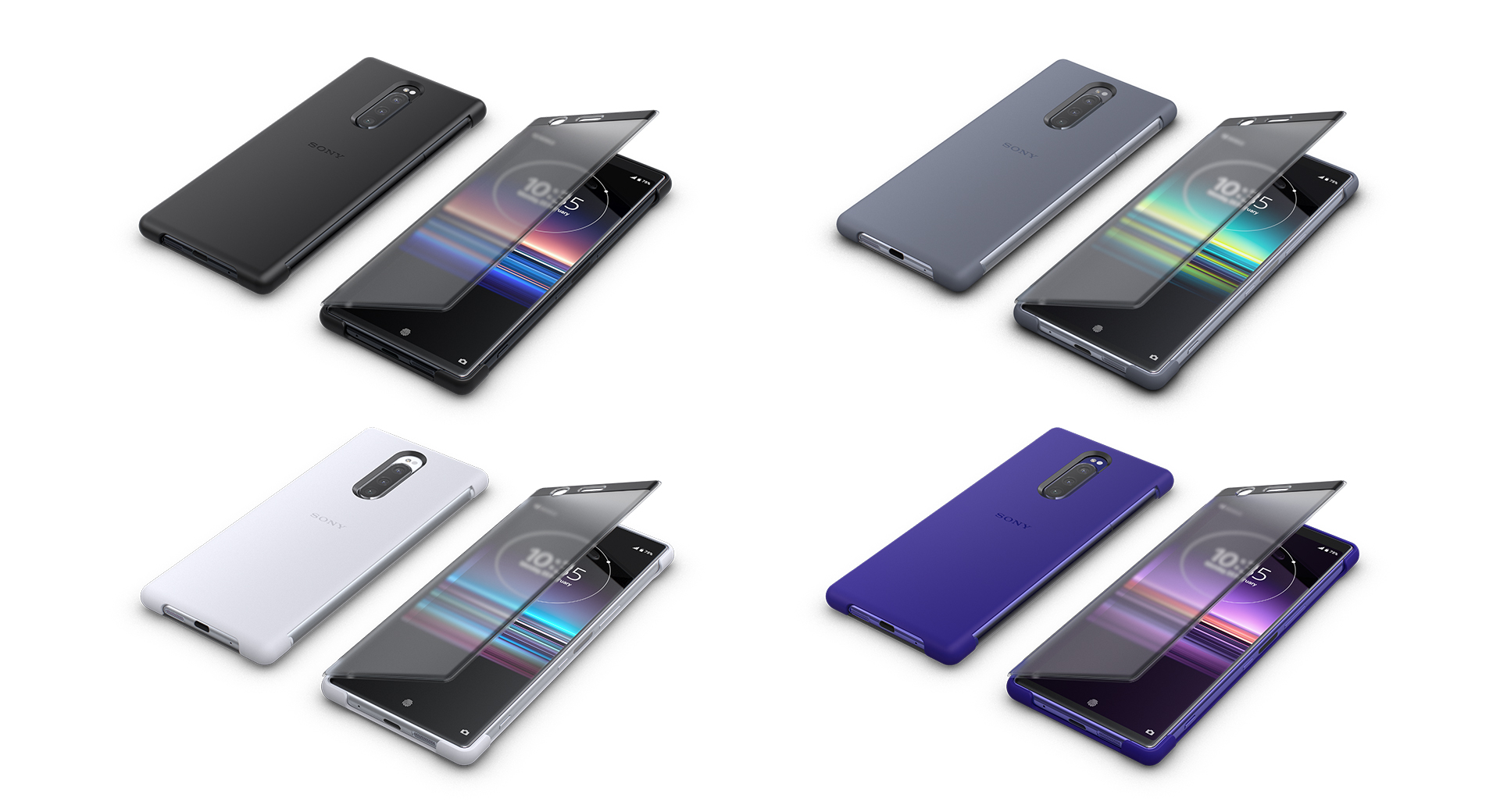 Xperia 1 純正カバー Xperia 1 Style Cover Touch SCTI30