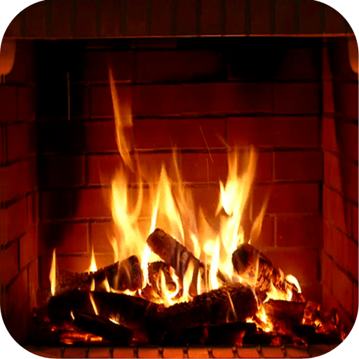ロマンチックな暖炉