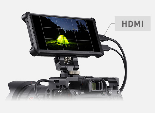 4K＊HDRに対応しBT.Xperia PROがカメラの外部モニターに 世界初*1のHDMI入力